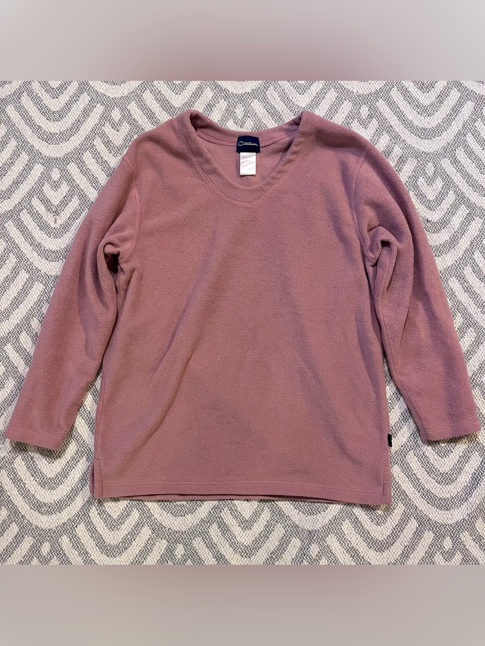 Catalina Mauve Fleece Sweater Large